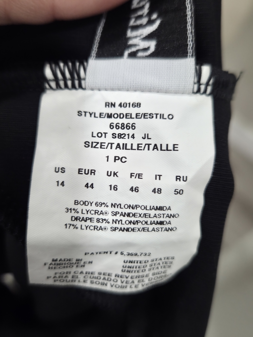 Miraclesuit Black V-Notch One-Piece Swimsuit with Ruching - Picture 8 of 9